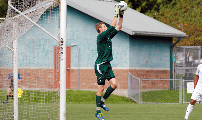 SPU goalkeeper Cody Lang collected two shutouts in 180 minutes between the posts last week.